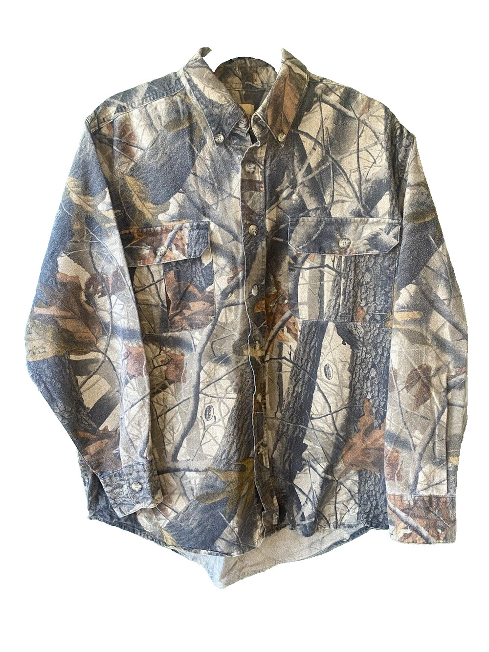 VINTAGE Wells Creek Shirt Mens Large Outdoor Gorpcore Hunting Realtree Camo